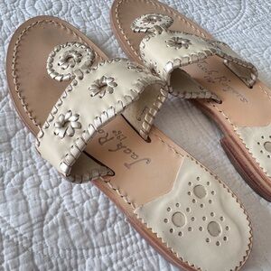 Jack Rogers Leather Flat Sandal - US Size 6.5